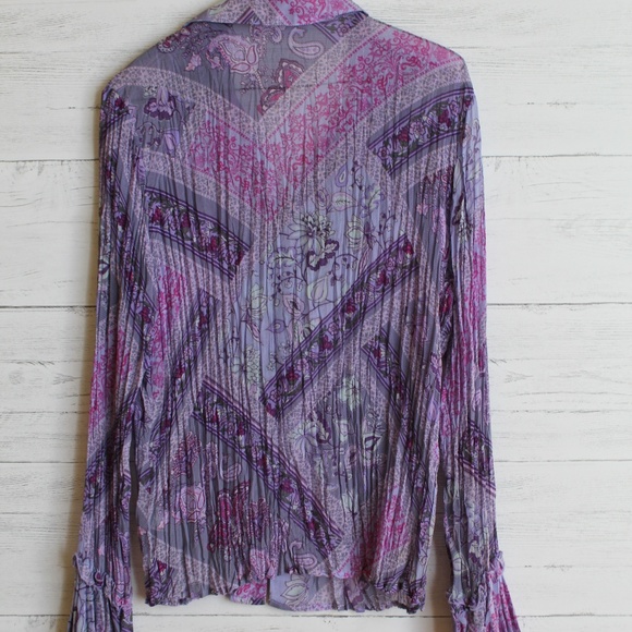 Y2k Purple Blouse - Picture 4 of 5